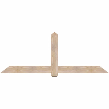 Ekena Millwork Eugene Smooth Timber Gable Bracket, Douglas Fir, 84"W x 31"H x 5 1/2"D x 5 1/2"F, 9/12 Pitch GBW084X31X0606EUG00SDF
